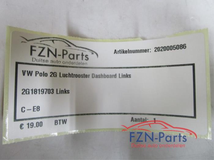 VW Polo 2G Luchtrooster Dashboard Links