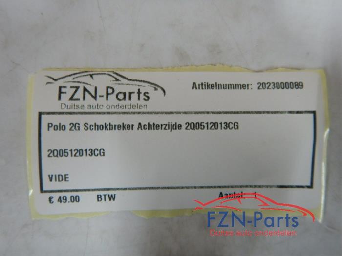 VW Polo 2G Schokbreker Achterzijde