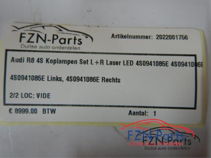 Koplampset links+rechts Audi R8 (22723406)