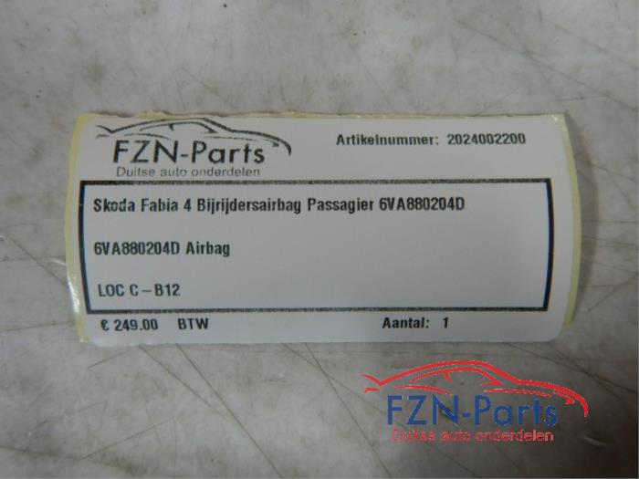 Airbag rechts (Dashboard) Skoda Fabia (22739713)