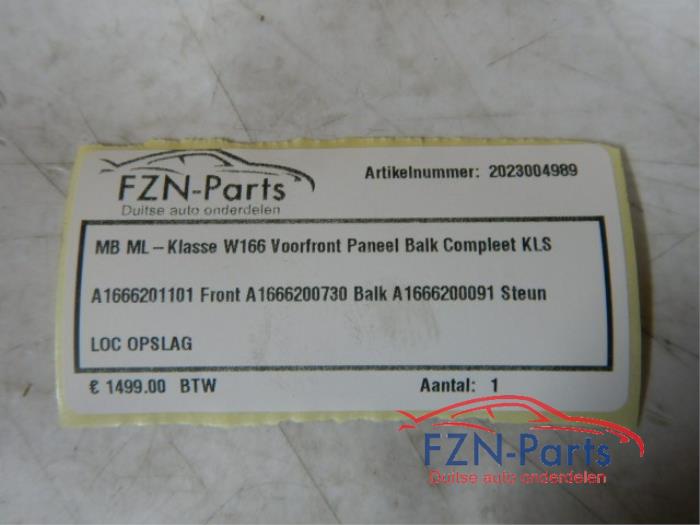 Frontpaneel Mercedes ML-Klasse (22744429)