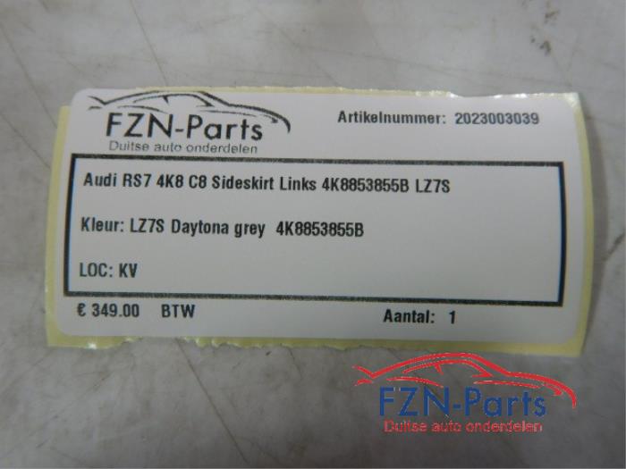 Zijskirt links Audi A7 (22727619)