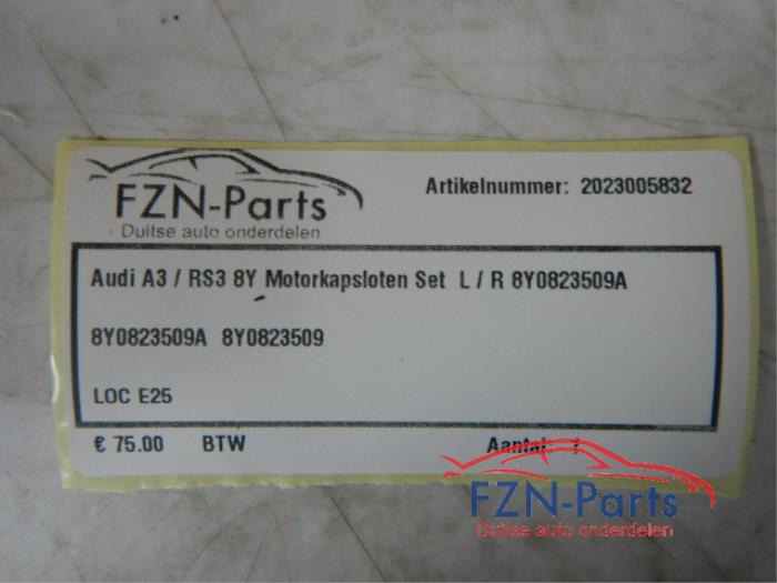 Audi A3/ RS3 8Y Motorkapsloten Set L / R