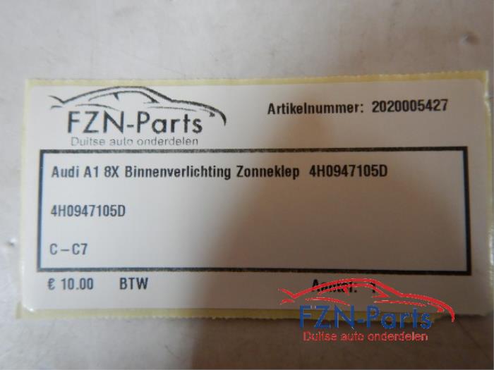 Binnenverlichting voor Audi A1 (22738604)