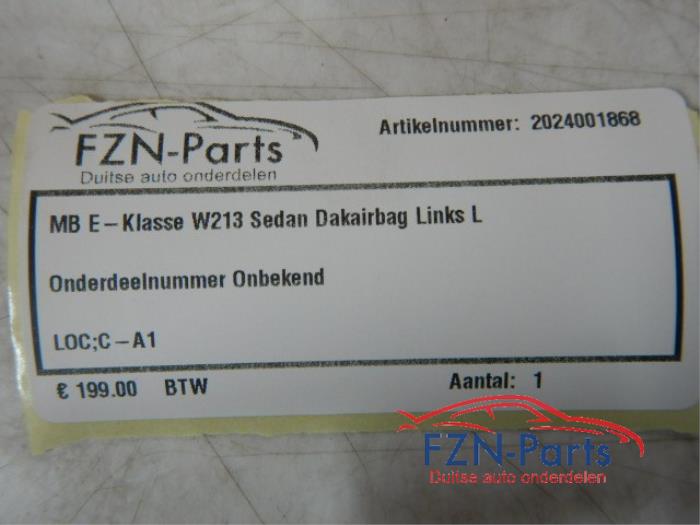 Mercedes-Benz E-Klasse W213 Sedan Dakairbag Links