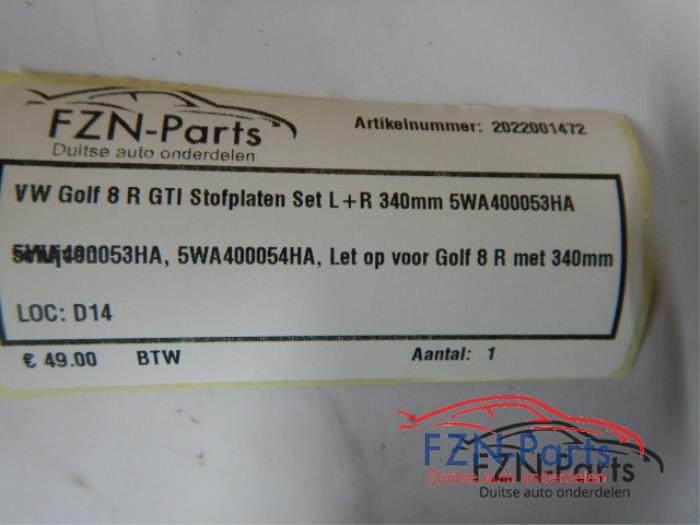 Remschoenset Volkswagen Golf (22738734)