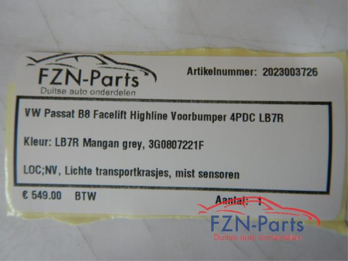 Voorbumper Volkswagen Passat (22721187)