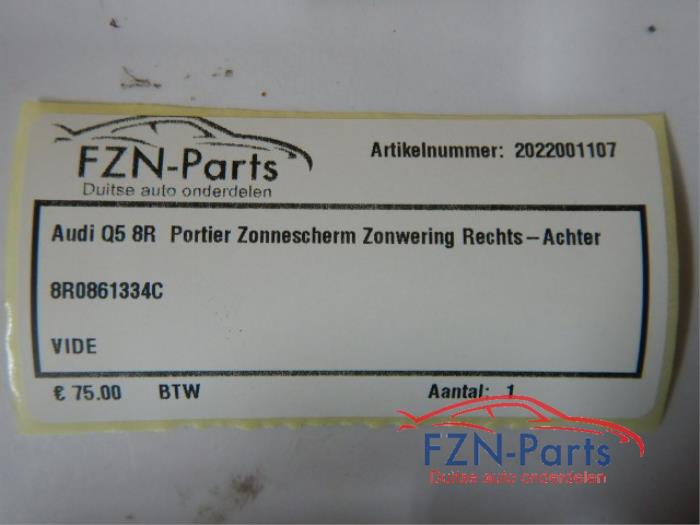 Zonnescherm elektrisch rechts-achter Audi Q5 (22741249)
