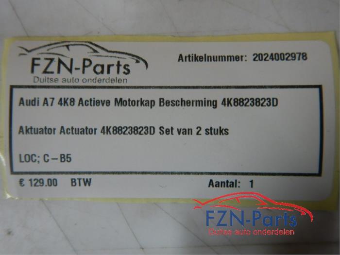 Popup Systeem Motorkap Audi A7 (22740582)