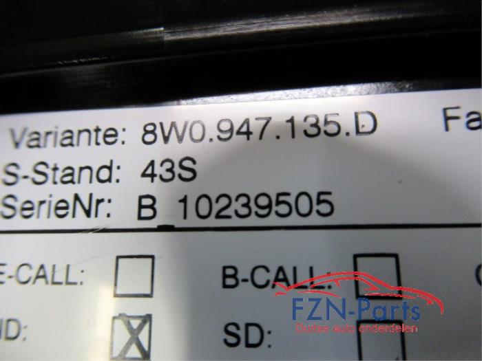 Audi A4 S5 8W Binnenverlichting Hemel