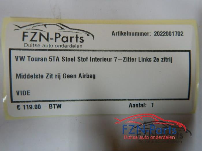 Stoel achter Volkswagen Touran (22740477)