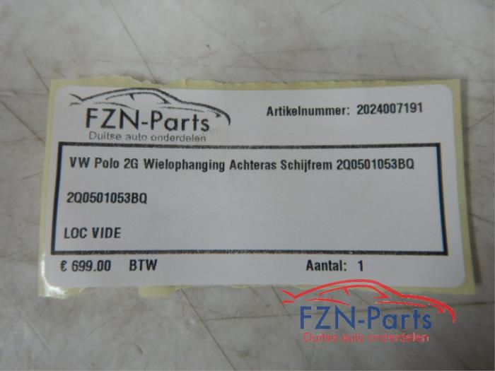 Achteras voorwielaandrijving Volkswagen Polo (22738442)