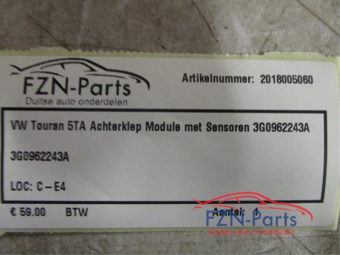 Module achterklep motor Volkswagen Touran (22744036)