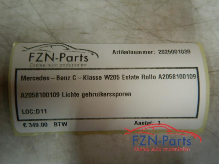 Dekzeil Bagageruimte Mercedes C-Klasse (22741831)