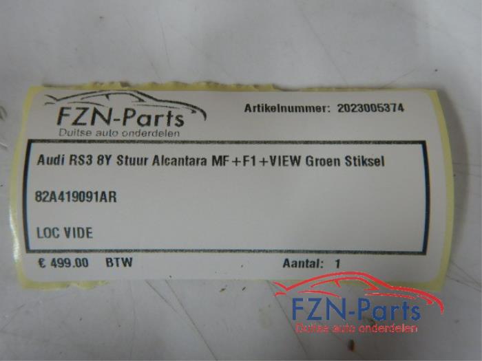 Audi RS3 8Y Stuur Alcantara MF+F1+VIEW Groen stiksel