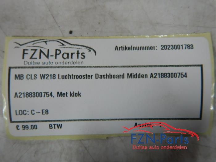 Luchtrooster Dashboard Mercedes CLS-Klasse (22735968)