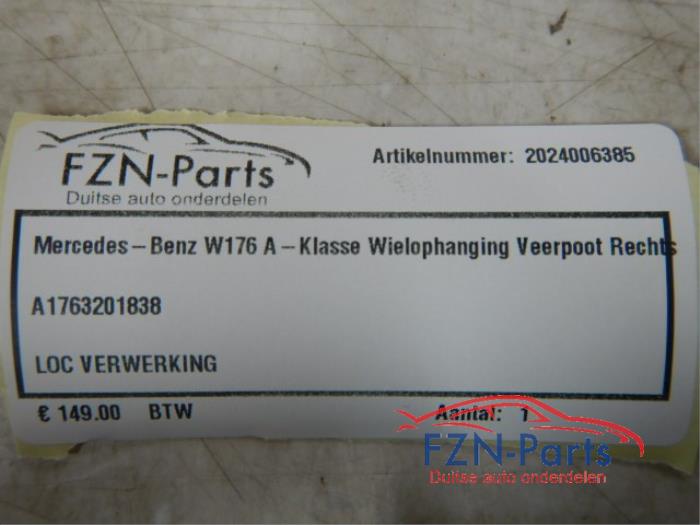Mercedes-Benz W176 A-klasse Wielophanging Veerpoot Rechts