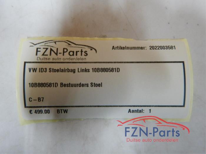 VW ID3 Stoelairbag Links