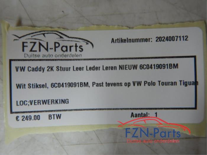 VW Caddy 2K Stuur Leer Leder Leren Nieuw
