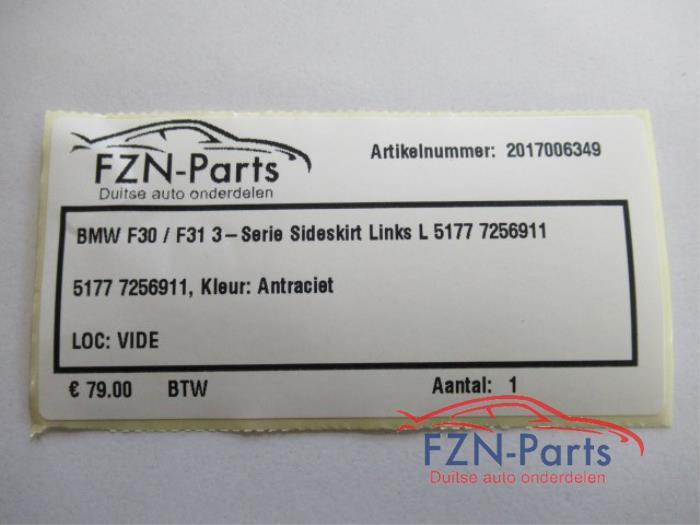 Zijskirt links BMW 3-Serie (22727566)