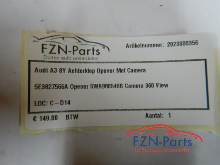 Audi A3 8Y Achterklep Opener Met Camera