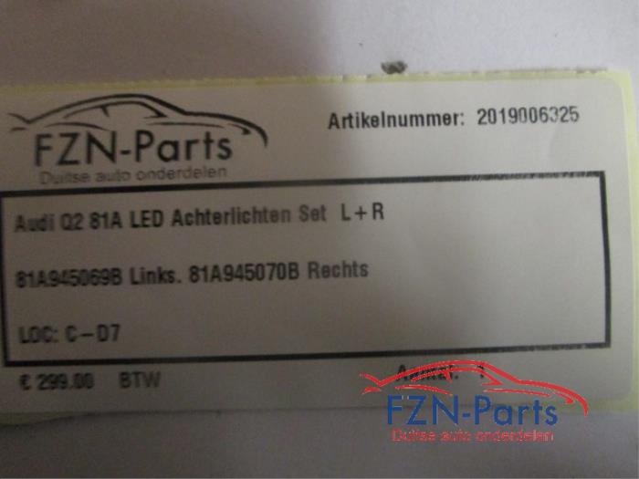 Achterlichtset links+rechts Audi Q2 (22725729)