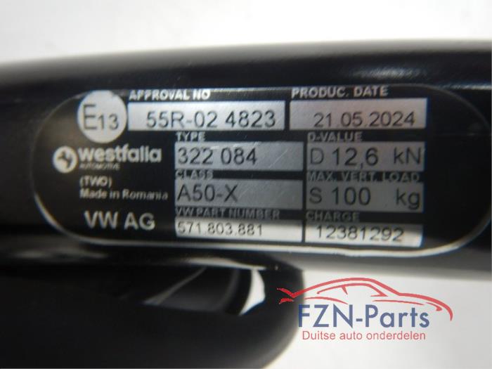VW Tiguan 571 Elektrische Wegklapbare Trekhaak