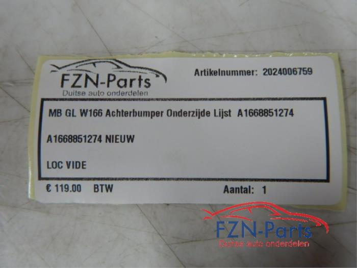 Diffuser achterbumper Mercedes GLE (22741216)