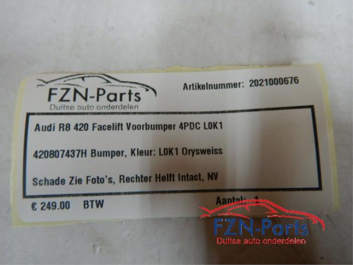 Voorbumper Audi R8 (22721340)