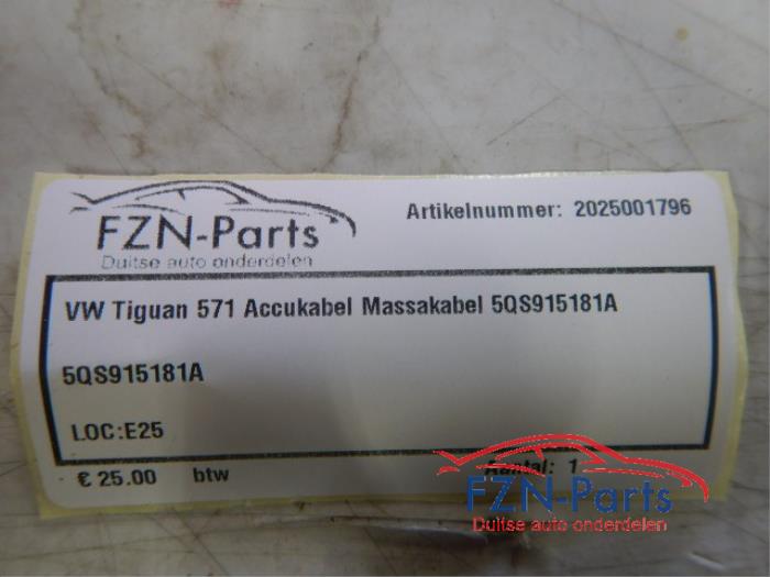 VW Tiguan 571 Accukabel Massakabel