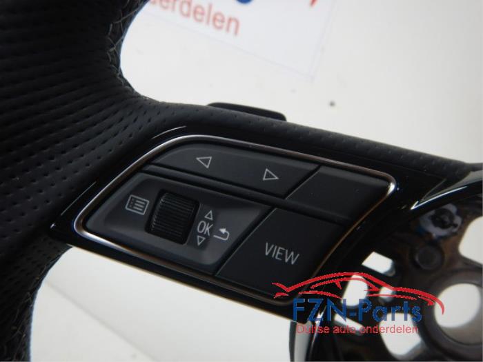 Audi A3 8Y S-line Stuur MF+F1+VIEW Leer Grijs stiksel