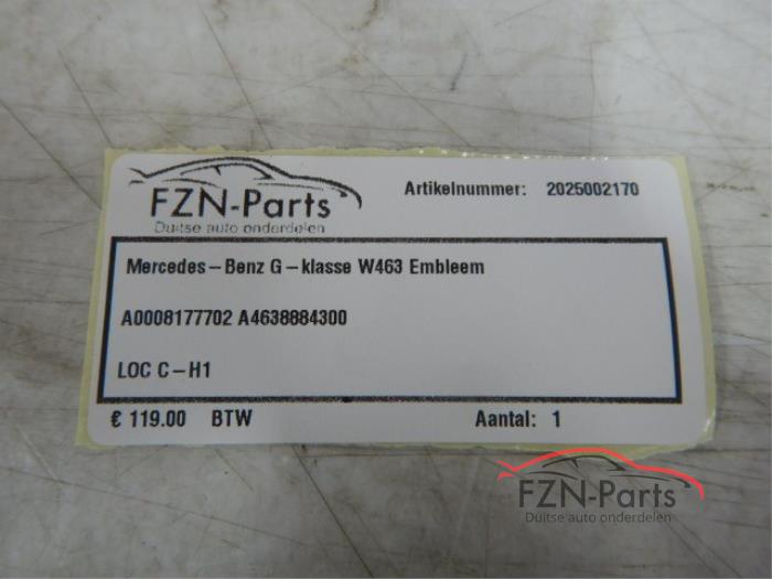 Mercedes-Benz G-Klasse W463 Embleem Logo A