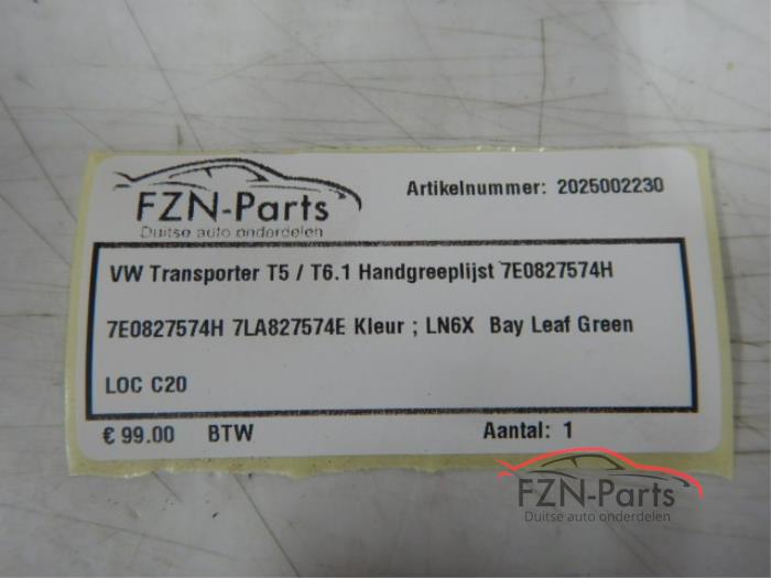 VW Transporter T5/T6.1 Handgreeplijst