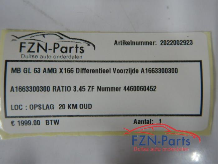 Differentieel voor Mercedes GLE (22733890)