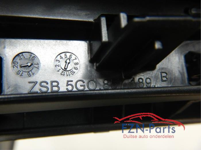VW Golf 7 Facelift Inleg Dashboard 3d-Teller Groot Navi Start/Stop