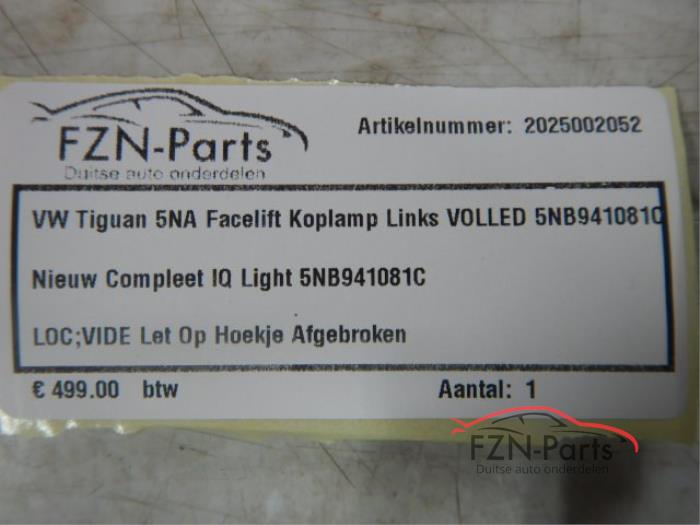 Koplamp links Volkswagen Tiguan (22721829)