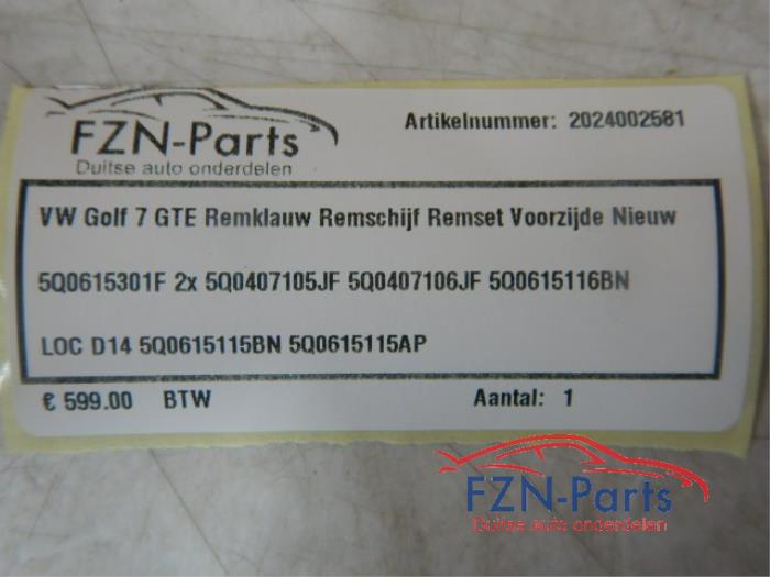 VW Golf 7 GTE Remklauw Remschijf Remset Voorzijde NIEUW 1.0 TSI 124239 01-11-2016 01-08-2020
2.0 GTI 106229 01-11-2013 01-07-2017
1.4 TSI MultiFuel 106414 01-12-2013 01-07-2018
2.0 GTI Clubsport S 120193 01-09-2016 01-03-2017
2.0 GTI TCR 135622 01-11-2018 01-08-2020
1.6 TDI 4motion 59289 01-01-2013 01-03-2017
1.2 TSI 57456 01-11-2012 01-03-2017
1.4 GTE HYBRID 143508 01-07-2019 01-08-2020
1.6 107945 01-05-2014 01-07-2017
2.0 GTI Clubsport 118645 01-02-2016 01-03-2017
2.0 GTD 59120 01-04-2013 01-08-2020
2.0 TDI 4motion 57461 01-11-2012 01-08-2020
1.4 TSI 105911 01-05-2014 01-08-2020