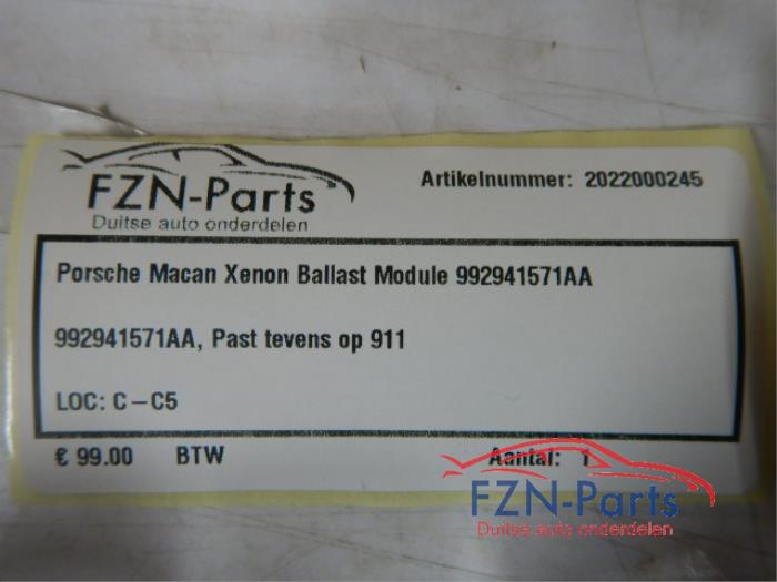 Porsche Macan Xenon Ballast Module