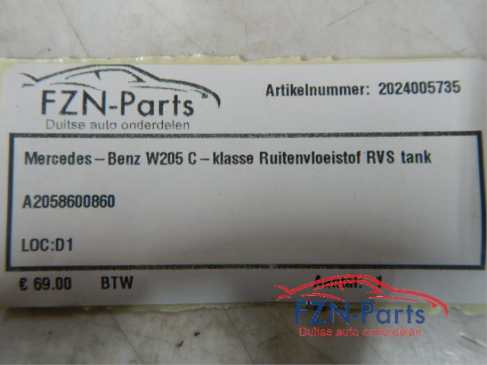 Ruitensproeiertank voor Mercedes C-Klasse (22744553)