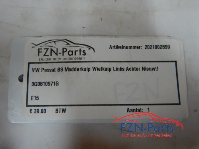 VW Passat B8 Modderkuip Wielkuip Links-achter NIEUW!