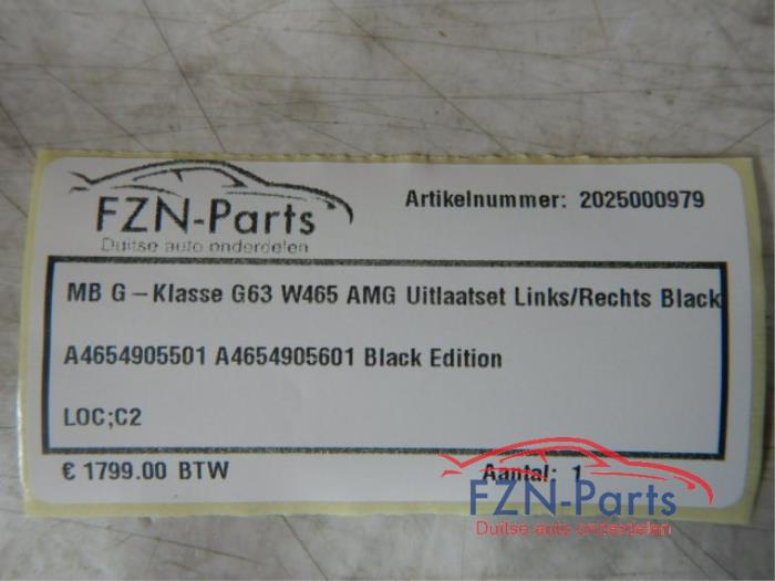 Uitlaat (compleet) Mercedes G-Klasse (22739539)