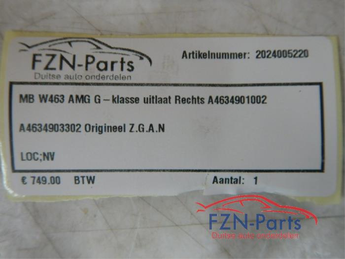 Uitlaat (compleet) Mercedes G-Klasse (22740172)