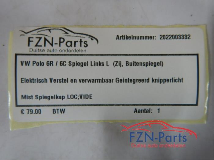 Buitenspiegel links Volkswagen Polo (22725339)