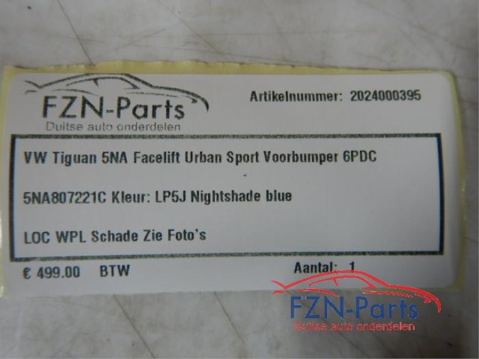 Voorbumper Volkswagen Tiguan (22721224)