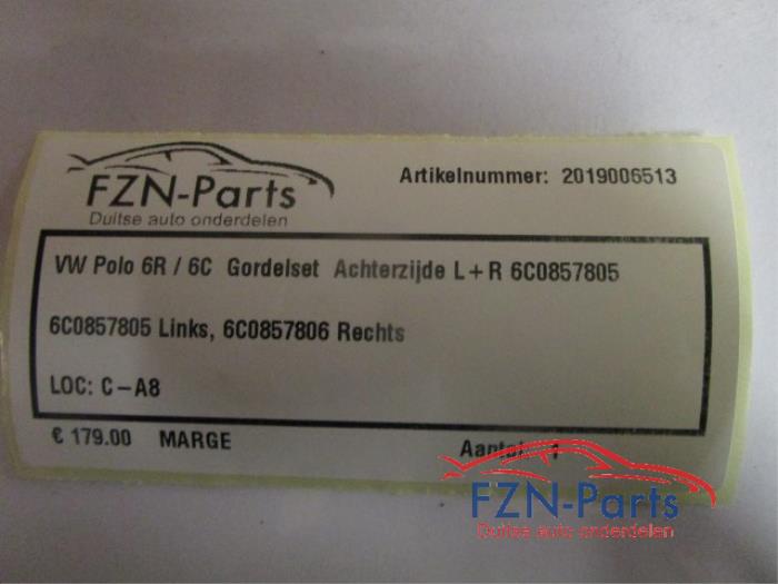 Veiligheidsgordel Set achter Volkswagen Polo (22742594)