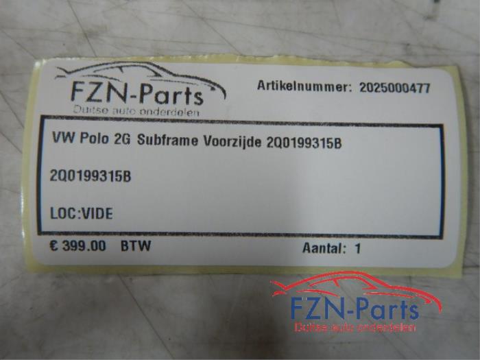 VW Polo 2G Subframe voorzijde