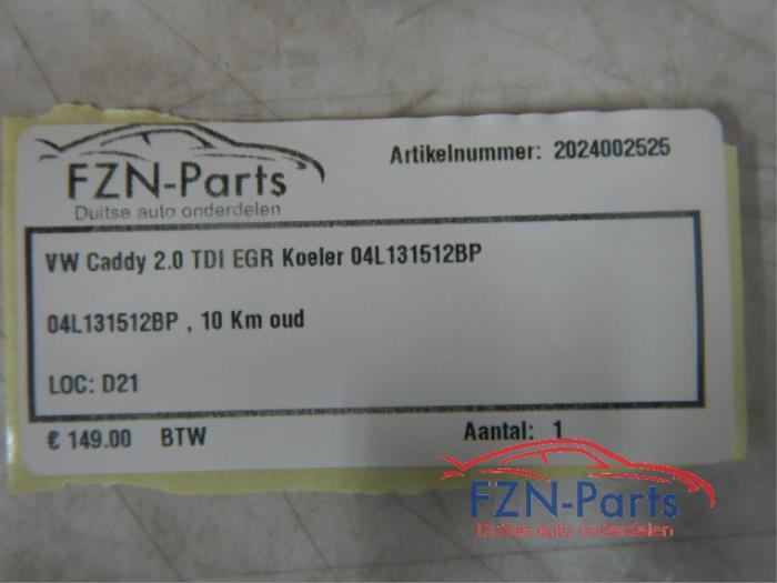 VW Caddy 2K 2.0 TDI EGR Koeler