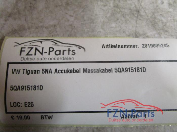 VW Tiguan 5NA Accukabel Massakabel