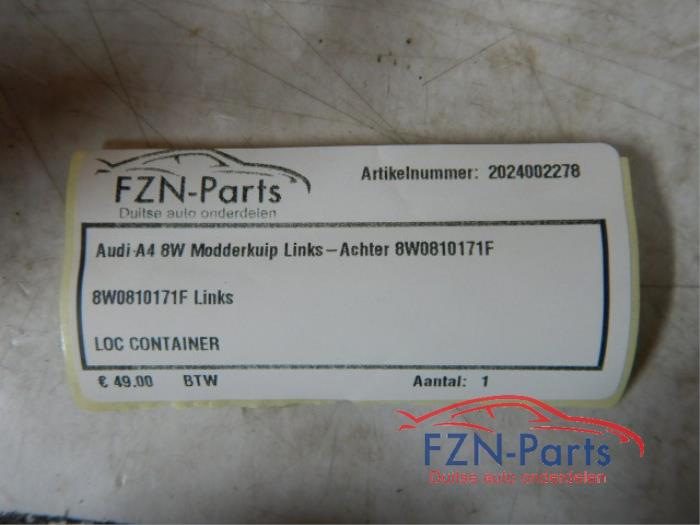 Audi A4 8W Modderkuip Links-Achter