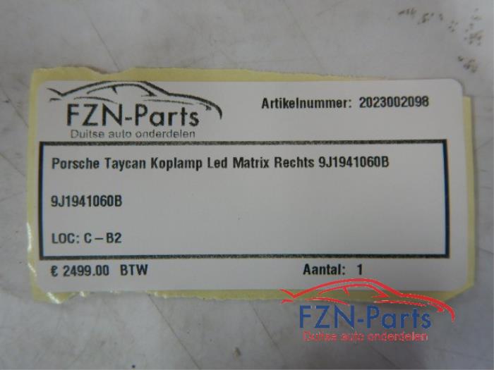 Porsche Taycan Koplamp LED Matrix Rechts